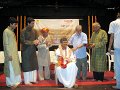 Vocalist and  musicologist R.S. Nandakumar receiving Shastra Kaustubha  award